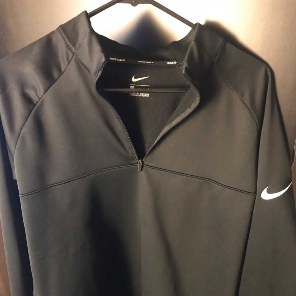 Nike Golf Pullover Jacket 1/4 zip black size large